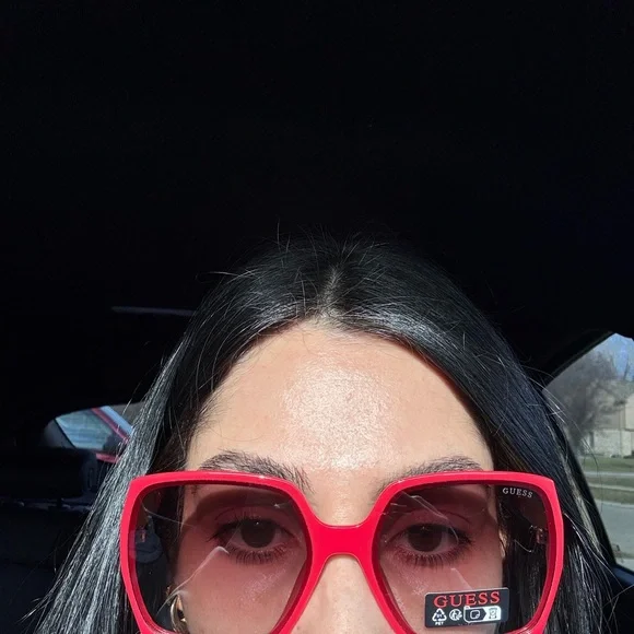 GUESS Women's Bold Red Sunglasses - Picture 5 of 5